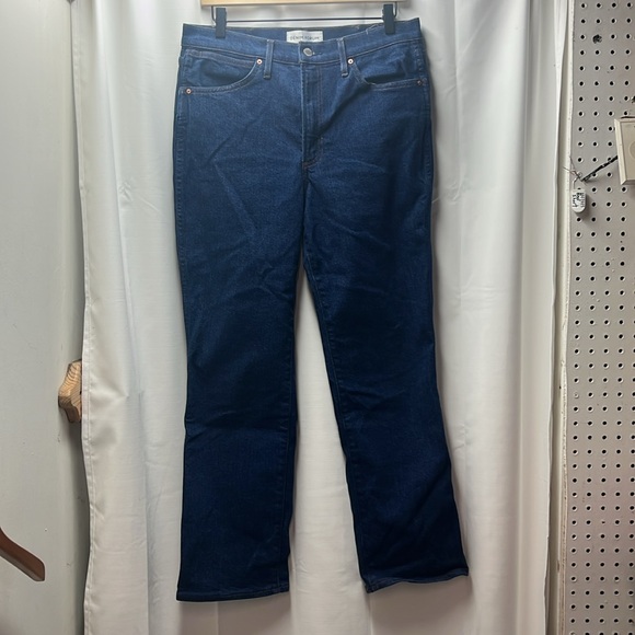 Denim Forum Dark Wash Cowgirl High Rise Boot 30L Bootcut Jeans- 31 - Picture 6 of 10